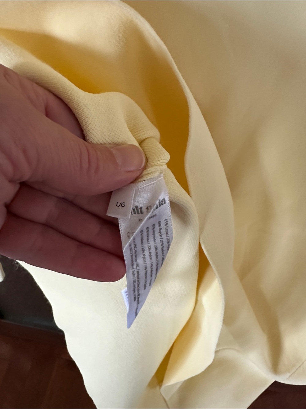 Cult Gaia Revolve Almina Wing Sleeve Mini Dress Elegant Yellow Long-Sleeve Sz L - Picture 8 of 16